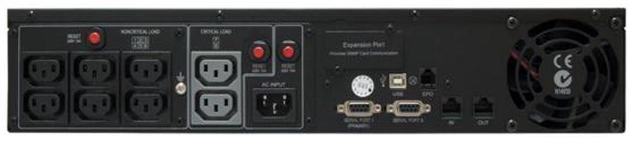 Alt view image 4 of 4 - CyberPower Smart App Sinewave PR1000ELCDRT2U 1000 VA 900 Watts 8 Outlets UPS 230V