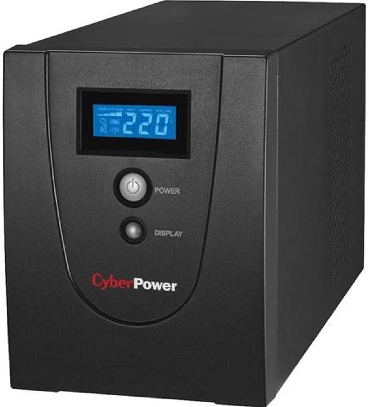 CyberPower Value Series VALUE2200EILCD 2200 VA 1320 Watts 6 Outlets UPS