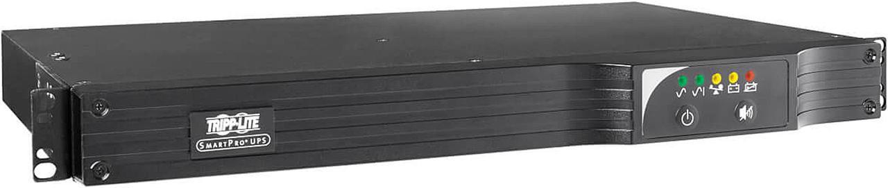 Tripp Lite SMART500RT1U 500 VA 300 Watts 1U Rackmount 6 Outlets Line Interactive UPS