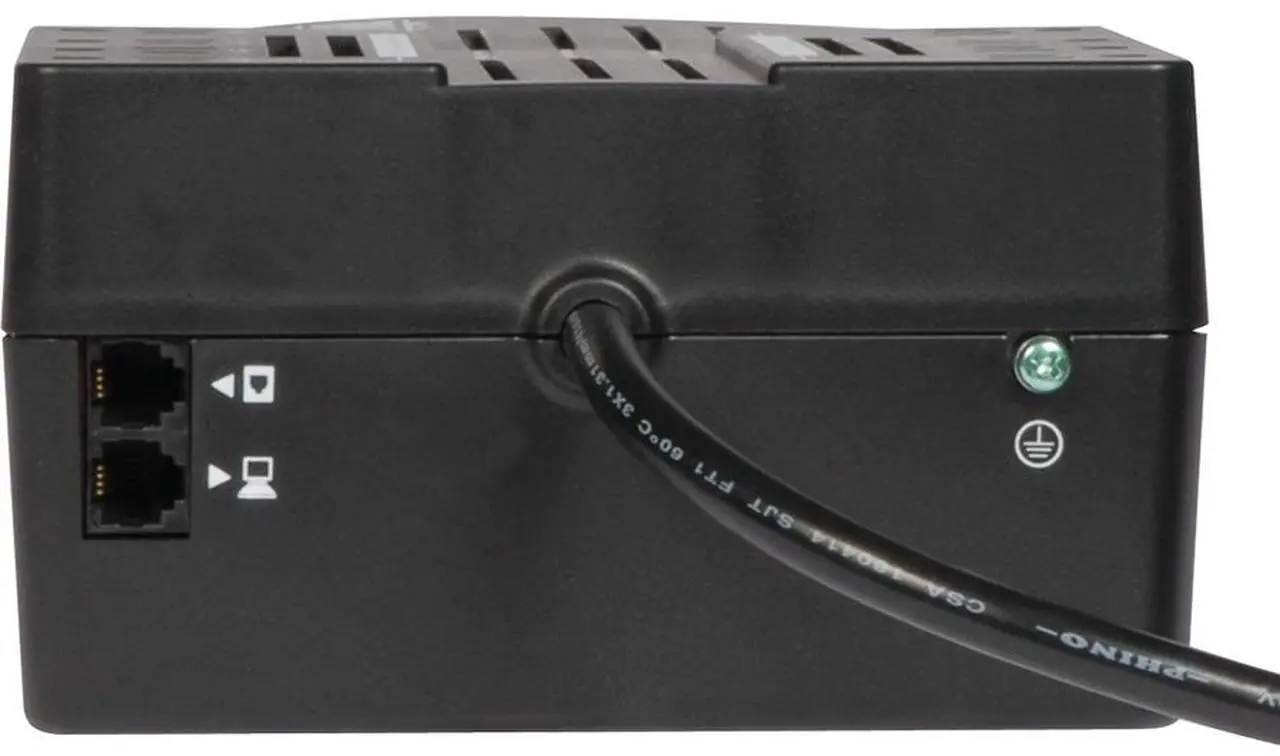 Alt view image 6 of 10 - Tripp Lite VR550U Series 550VA 300W Line-Interactive UPS -8 NEMA 5-15R Outlets, AVR, 120V, 50/60 Hz, USB, Desktop/Wall Mount - Ultra-compact Desktop/Tower/Wall Mount-AVR - 8Hour Recharge -120 V AC
