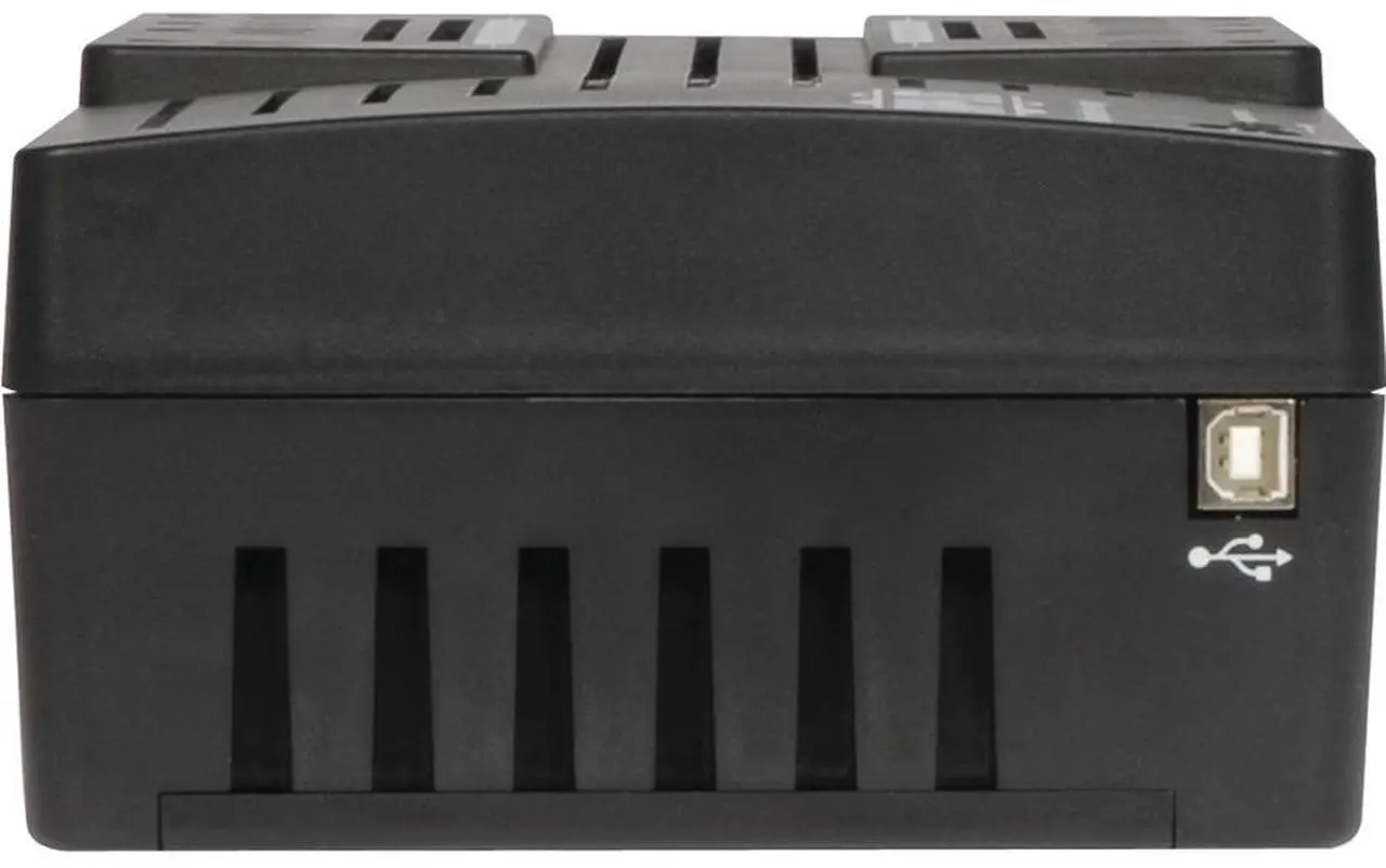 Alt view image 4 of 10 - Tripp Lite VR550U Series 550VA 300W Line-Interactive UPS -8 NEMA 5-15R Outlets, AVR, 120V, 50/60 Hz, USB, Desktop/Wall Mount - Ultra-compact Desktop/Tower/Wall Mount-AVR - 8Hour Recharge -120 V AC