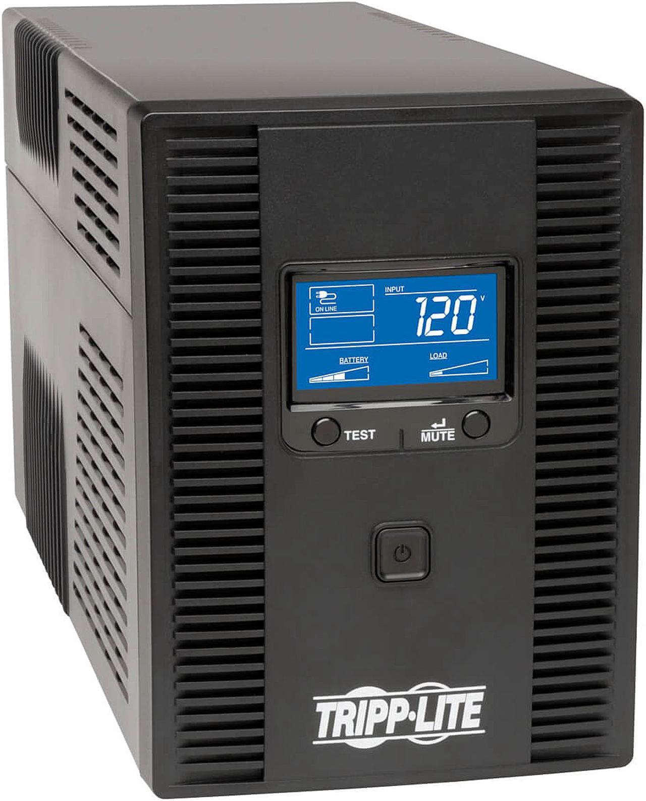 Tripp Lite OMNI1500LCDT 1500 VA 810 Watts Line-Interactive UPS Back Up, LCD, 120V Tower, LCD Display, USB Port