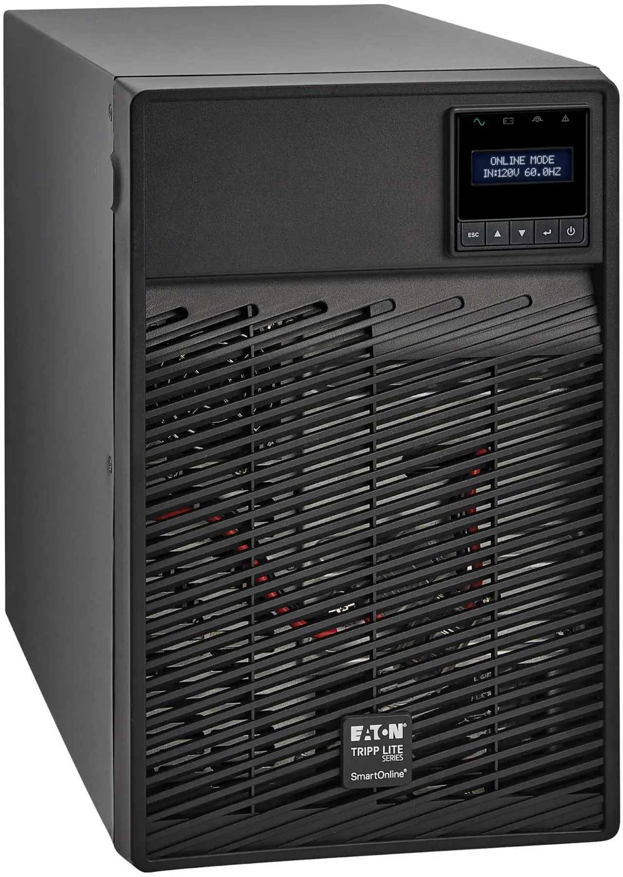 Main image of Tripp Lite series SmartOnline 1960VA 1770W 120V Double-Conversion UPS - 7 Outlets, Extended Run, Network Card Option, LCD, USB, DB9, Tower (SU2200XLCD)