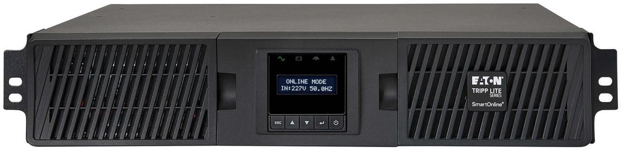 Alt view image 3 of 9 - Tripp Lite series SmartOnline 1500VA 1350W 208/230V Double-Conversion UPS - 8 Outlets, Extended Run, Network Card Option, LCD, USB, DB9, 2U Rack/Tower (SUINT2200LCD2U)