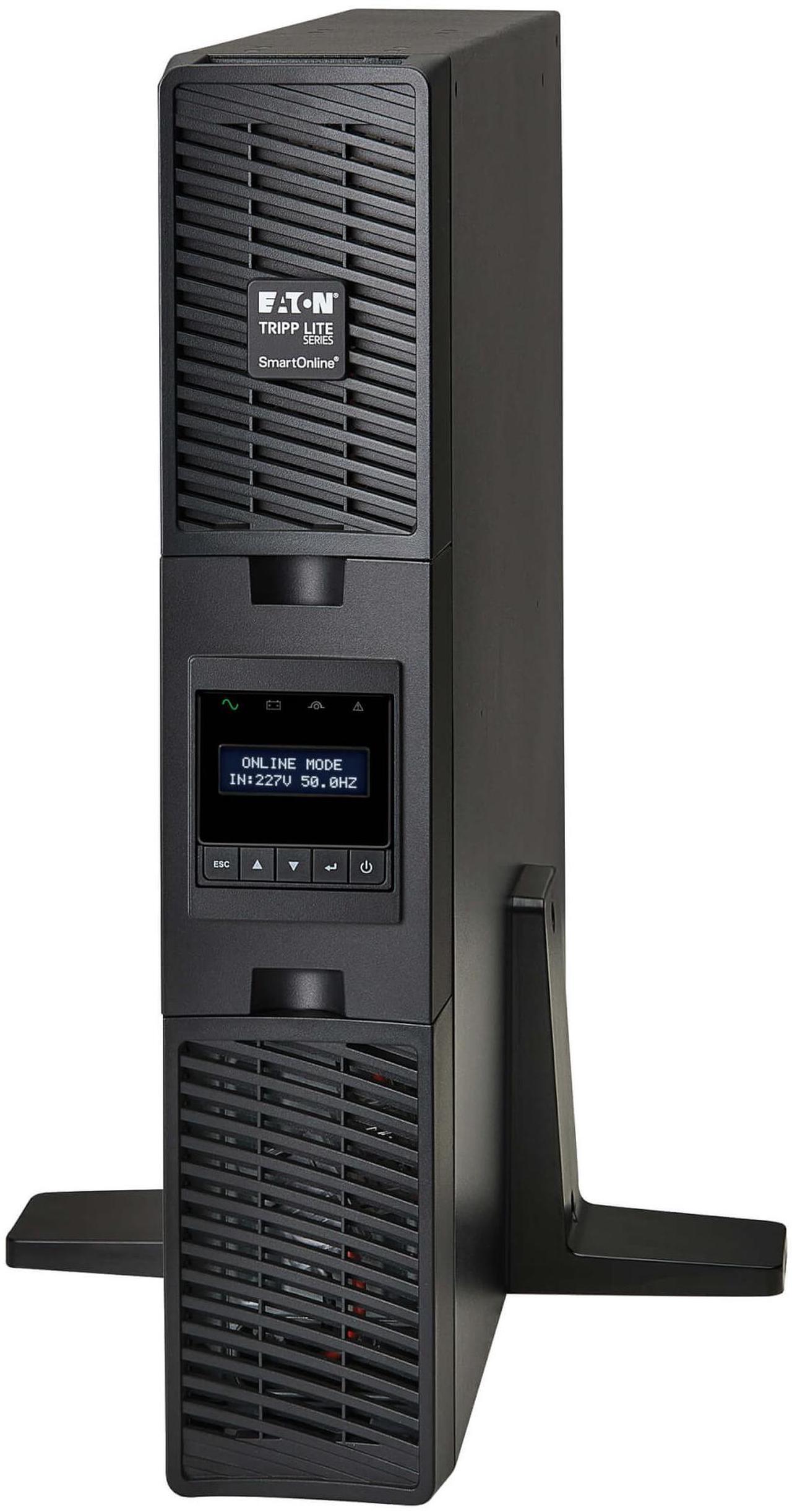 Alt view image 7 of 9 - Tripp Lite series SmartOnline 1500VA 1350W 208/230V Double-Conversion UPS - 8 Outlets, Extended Run, Network Card Option, LCD, USB, DB9, 2U Rack/Tower (SUINT2200LCD2U)