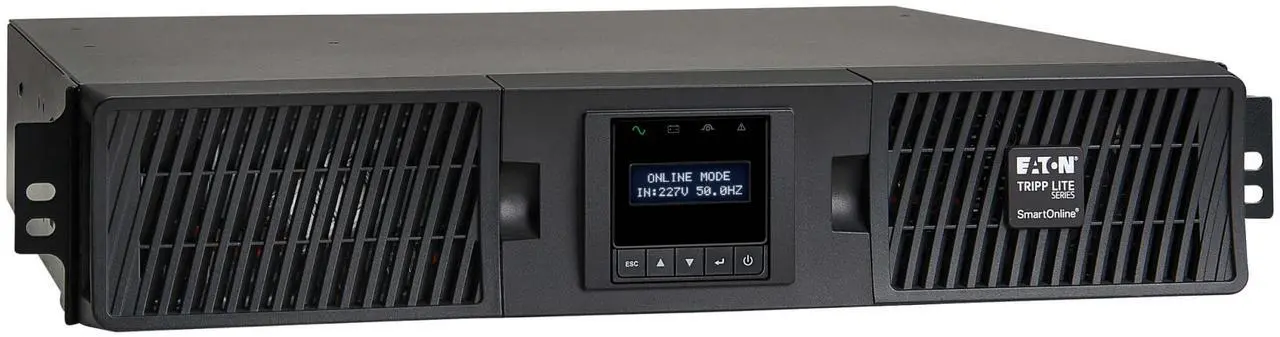 Main image of Tripp Lite series SmartOnline 1500VA 1350W 208/230V Double-Conversion UPS - 8 Outlets, Extended Run, Network Card Option, LCD, USB, DB9, 2U Rack/Tower (SUINT1500LCD2U)