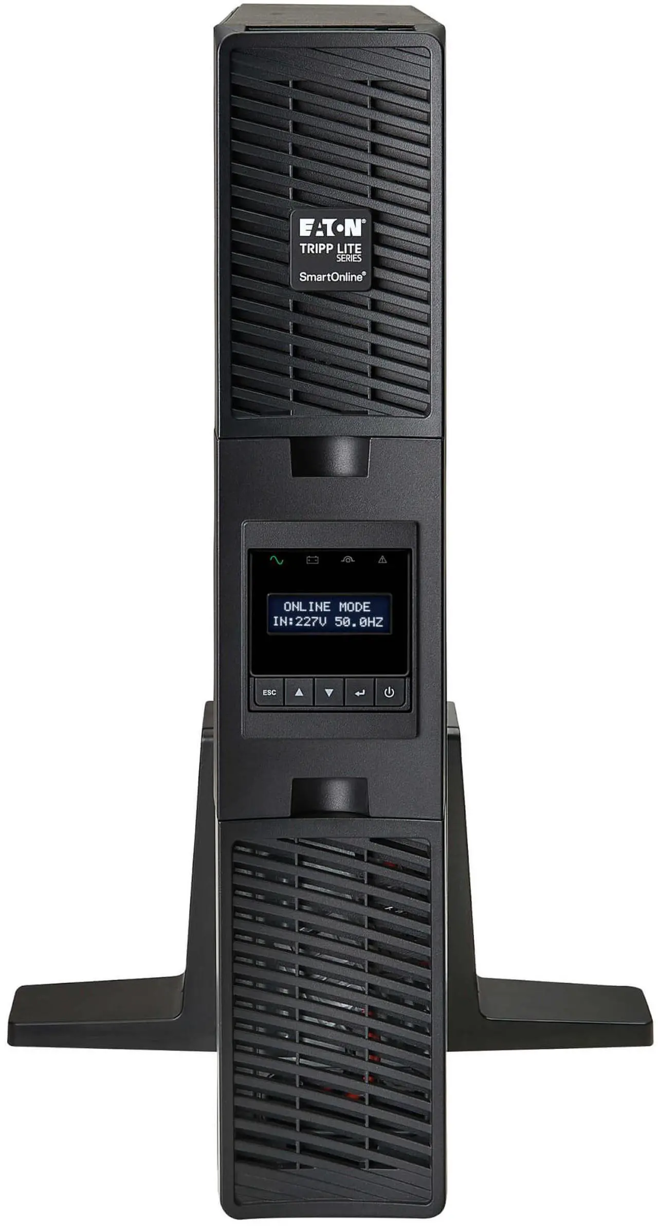 Alt view image 7 of 10 - Tripp Lite series SmartOnline 1500VA 1350W 208/230V Double-Conversion UPS - 8 Outlets, Extended Run, Network Card Option, LCD, USB, DB9, 2U Rack/Tower (SUINT1500LCD2U)