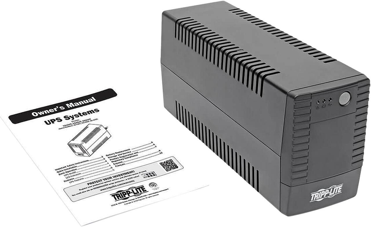 Alt view image 7 of 7 - Tripp Lite VS900T 900VA Desktop/Tower UPS