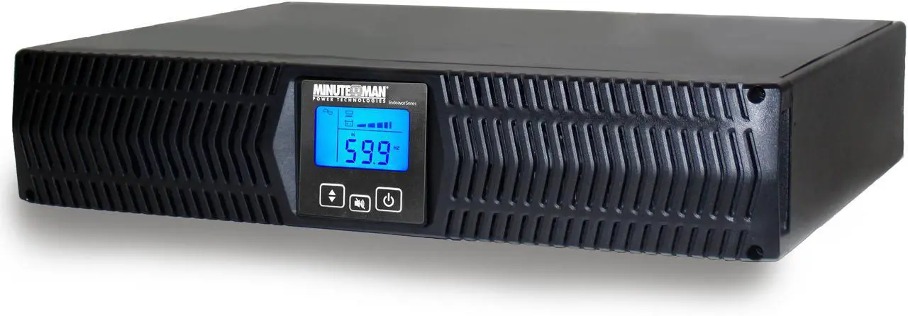 Main image of Minuteman Endeavor ED3000RTXL2U 3000VA Tower/Rack/Wall Mountable UPS - 2U Tower/Rack/Wall Mountable-3.50 Minute Stand-by - 20 V AC Input - 120 V AC Output - 1 x NEMA L5-30R, 7 x NEMA 5-15/20R Receptacle(s)