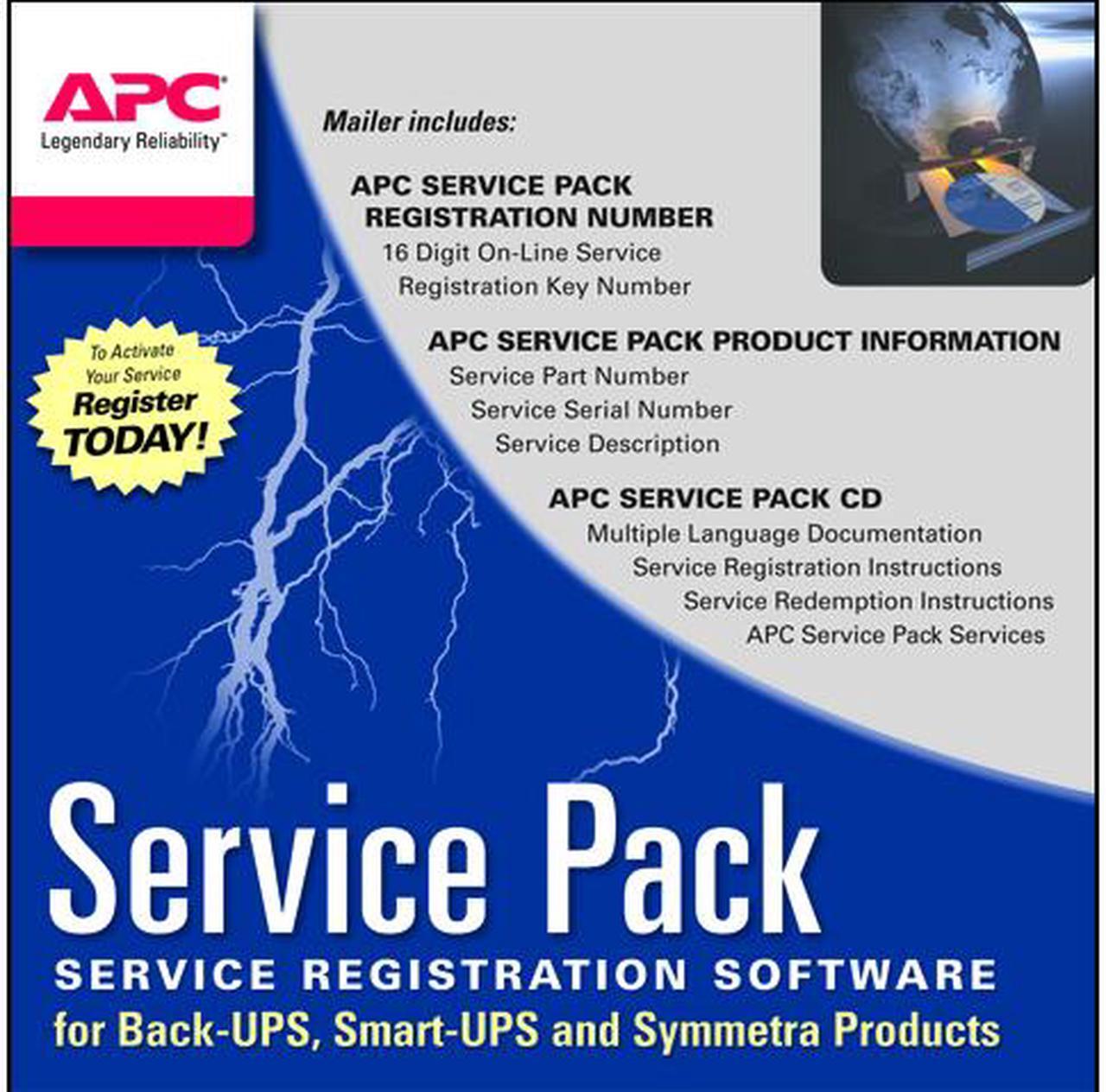 Main image of APC WBEXTWAR1YR-SP-06 Service Pack 1 Year Warranty Extension (for new product purchases)