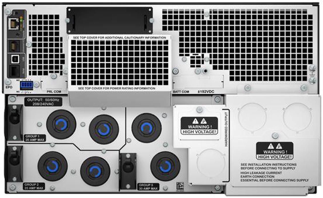Alt view image 6 of 6 - APC Smart-UPS On-Line SRT10KRMXLT 10000 VA 10 kW 7 Outlets UPS