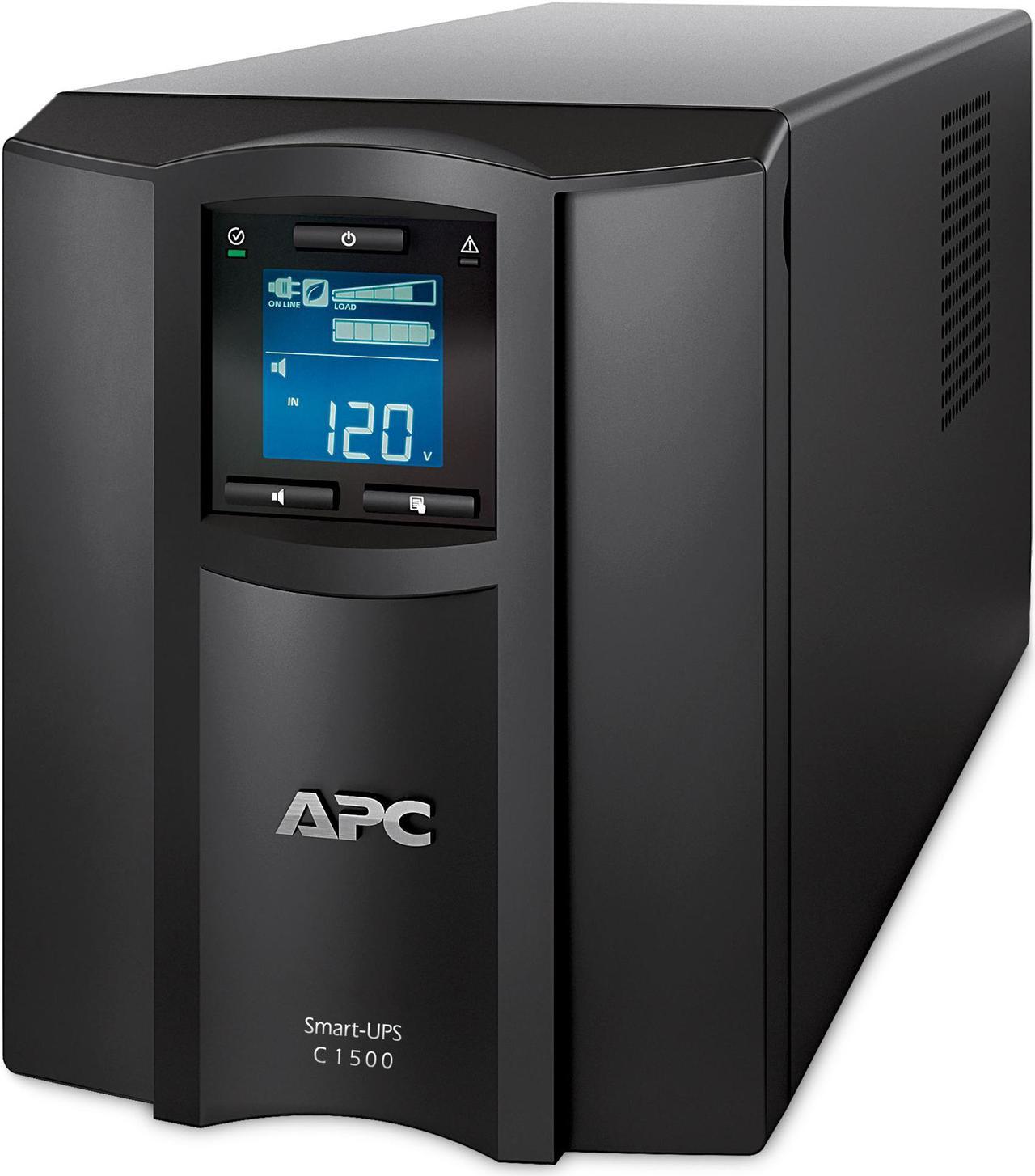 APC SMC1500C 1440 VA 900 Watts 8 Outlets Pure Sinewave Smart-UPS with Smart Connect (Replaces SMC1500)