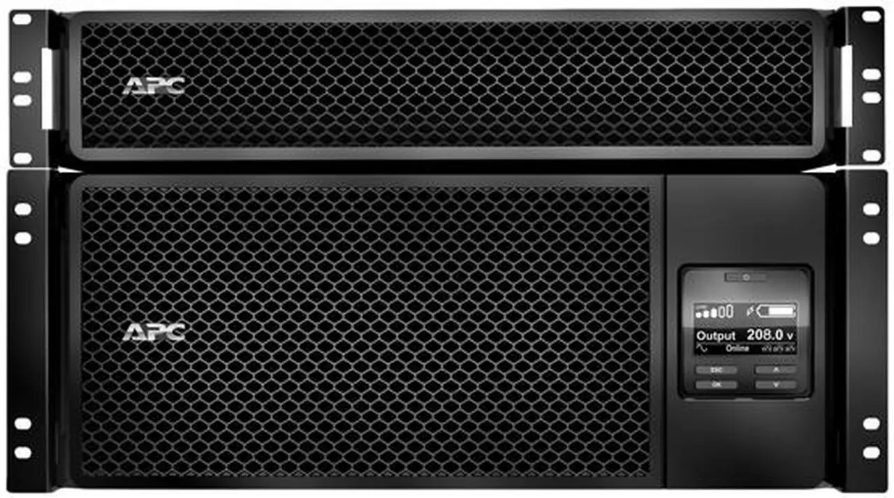 Alt view image 4 of 6 - APC Smart-UPS SRT 6000VA RM with 208V to 120V 2U Step-Down Transformer
