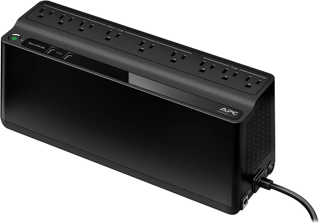Main image of APC BE850M2 850 VA 450 Watts 9 Outlets UPS Back Up Power Supply (Step-up Model of BE750G)