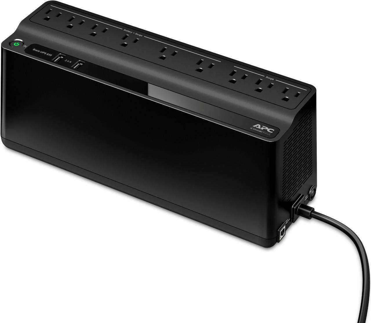 APC BE850G2 850 VA 450 Watts 9 Outlets UPS Back Up Power Supply (Step-up Model of BE850M2)