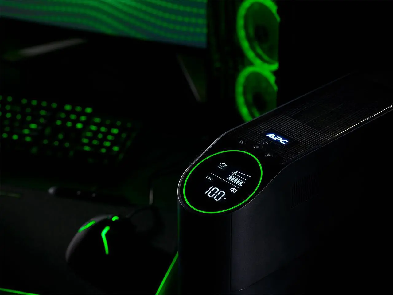 Alt view image 17 of 16 - APC Gaming UPS, 1500 VA Sine Wave UPS Battery Backup with AVR and (3) USB Charger Ports, BGM1500B, Back-UPS Pro Uninterruptible Power Supply