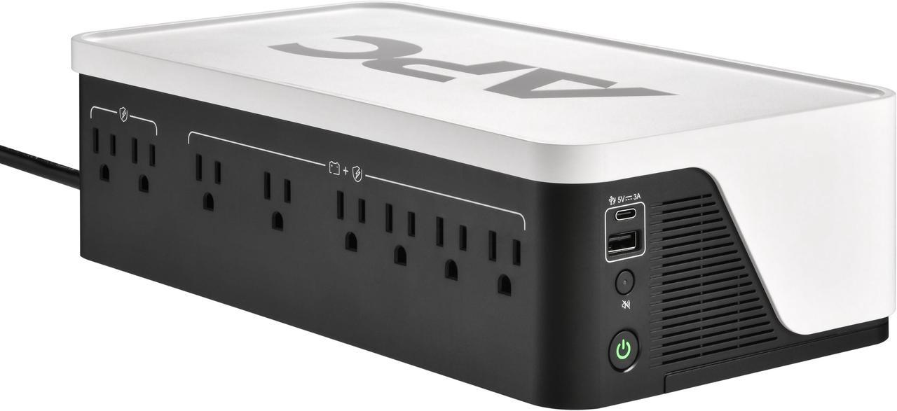 APC UPS Battery Backup, 1050VA UPS with 6 Backup Battery Outlets, Type C USB Charging, BE1050G3 Back-UPS