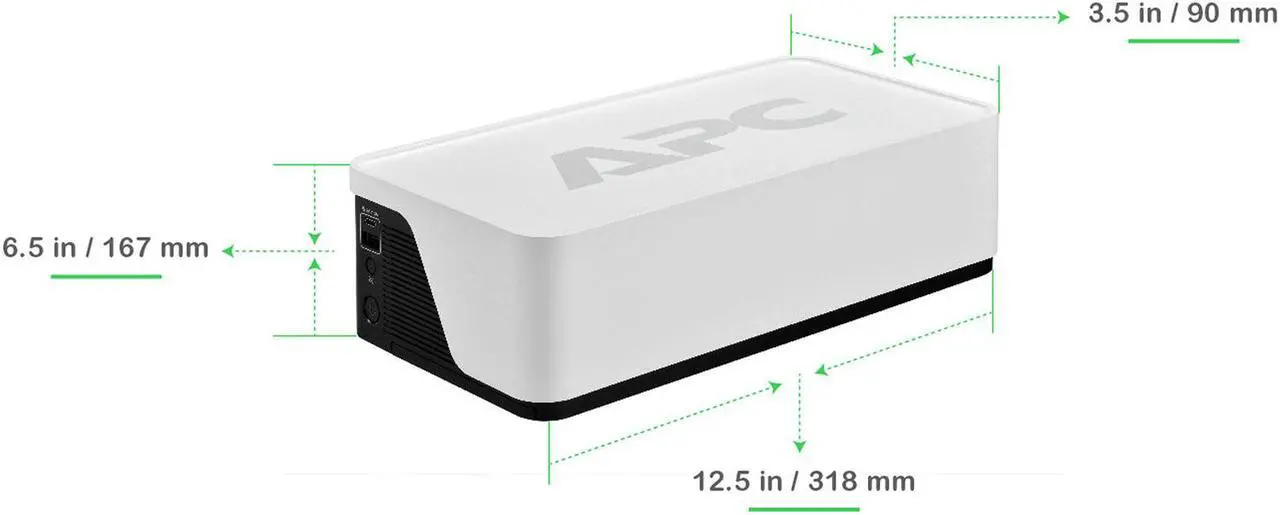 Alt view image 8 of 20 - APC BE700G3 UPSBack-UPS, 700VA/420W, Floor/Wall Mount, 120V, 6x NEMA 5-15R outlets, USB Type A + C Ports, Battery is not user replaceable - Floor/Wall Mountable - AVR - 8 Hour Recharge - 120 V Input