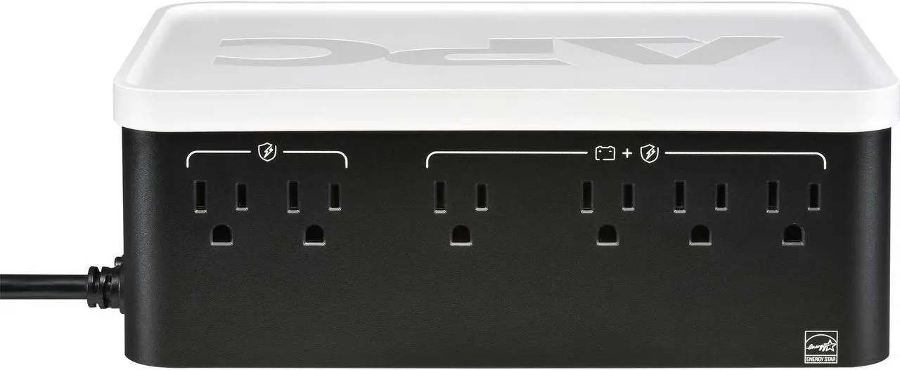 Alt view image 5 of 20 - APC BE700G3 UPSBack-UPS, 700VA/420W, Floor/Wall Mount, 120V, 6x NEMA 5-15R outlets, USB Type A + C Ports, Battery is not user replaceable - Floor/Wall Mountable - AVR - 8 Hour Recharge - 120 V Input