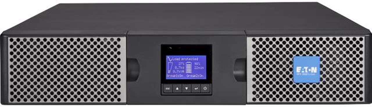 Main image of Eaton 9PX 9PX3000RTN-L Lithium ion UPS, 2U, 3000VA, 2400W, L5-30P Input, Outputs: (6) 5-20R, (1) L5-30R, 120 V, Network Card Included