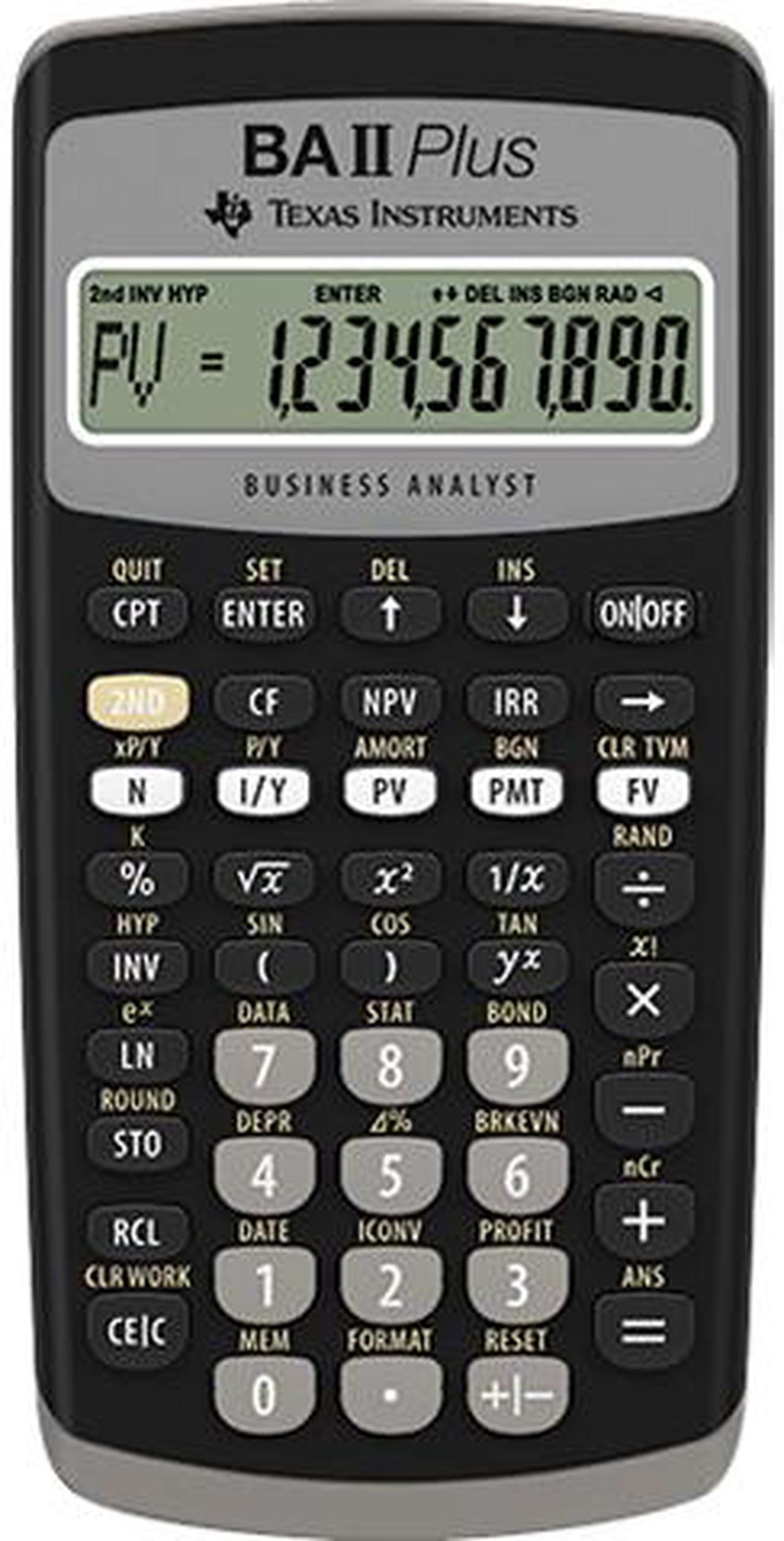 Texas Instruments BAII PLUS Financial Calculator