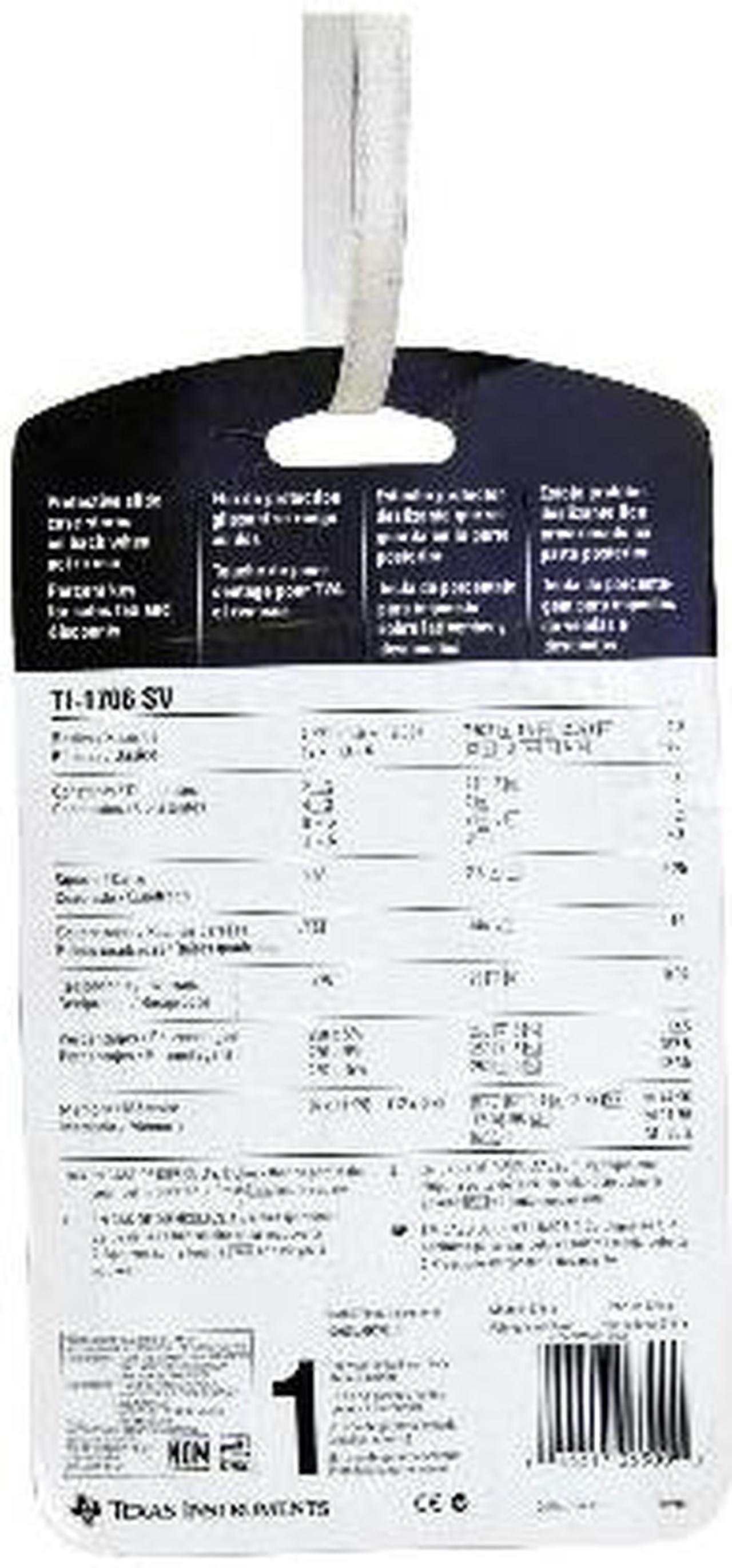 Alt view image 3 of 3 - Texas Instruments TI1706 SuperView Handheld Calculator
8 Character(s) - LCD - Solar, Battery Powered - Gray