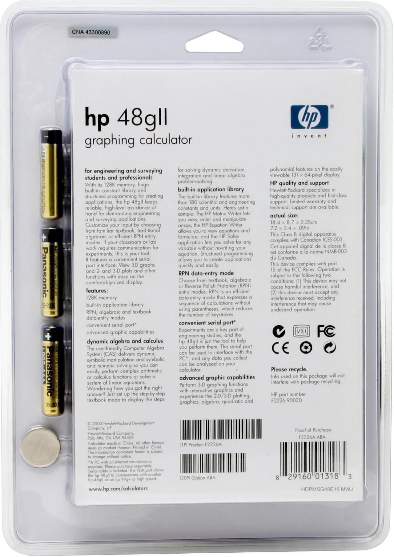 Alt view image 2 of 3 - HP 48gII Graphing Calculator