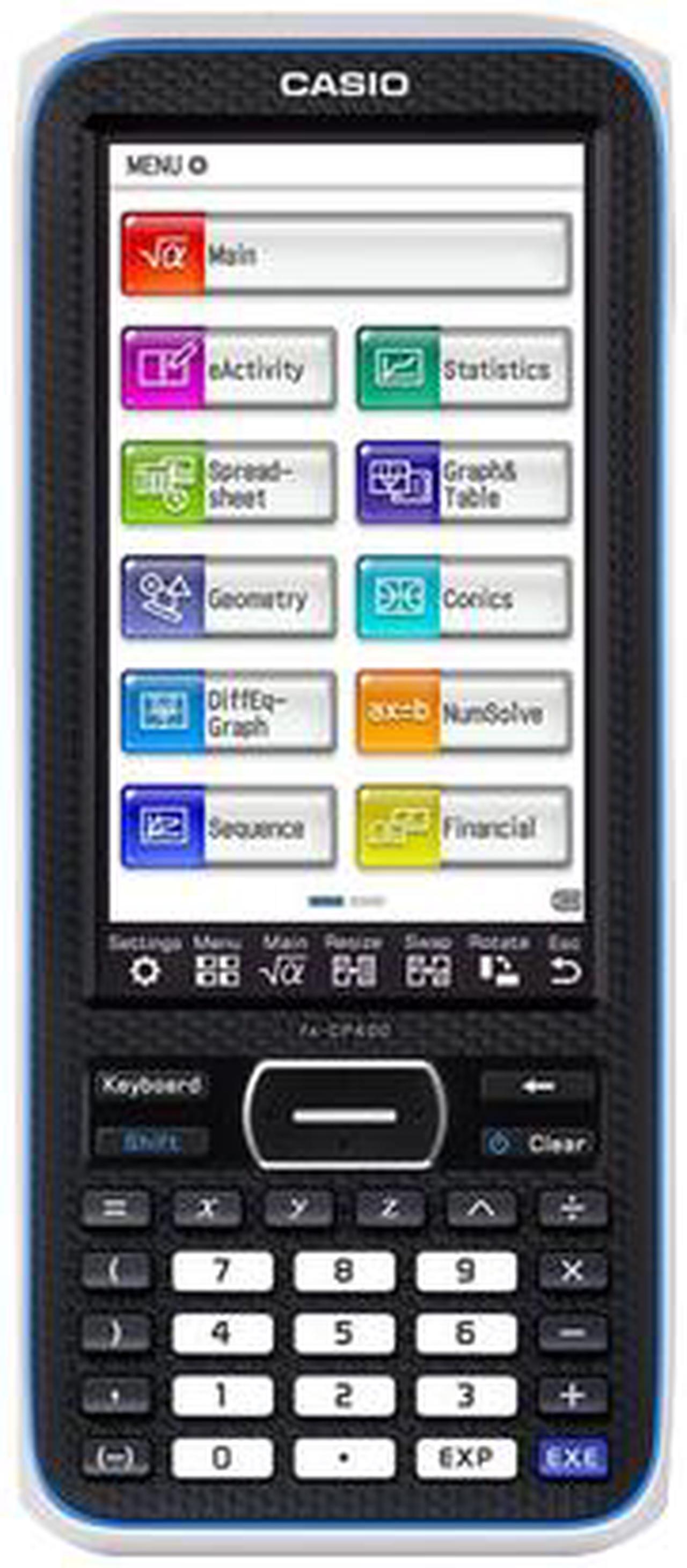 Alt view image 2 of 3 - Casio FX-CP400 4.8-inch Display ClassPad II Graphing Calculator