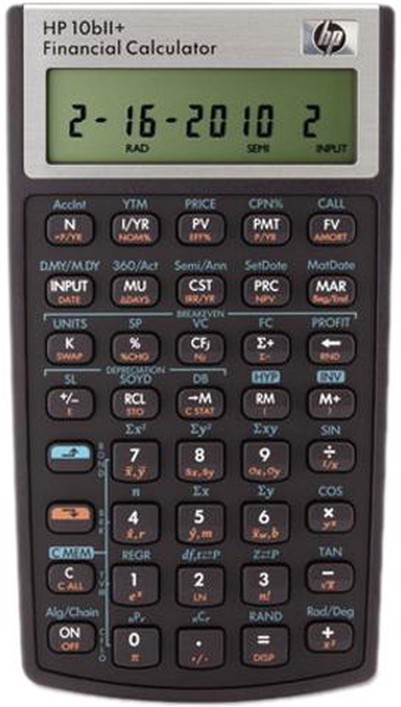Main image of HP 10bII Financial Calculator, 12-Digit LCD