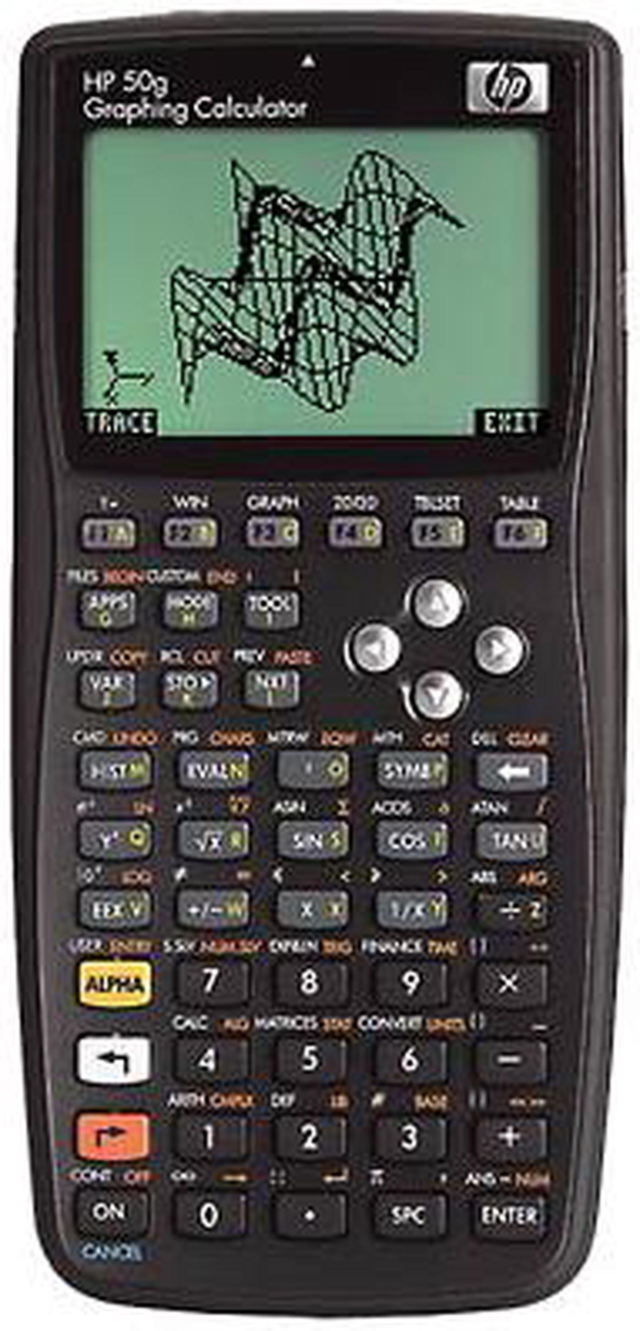 Main image of HP 50G Graphing Calculator
2300 Functions - Battery Powered - 0.9" x 3.4" x 7.2" - Silver