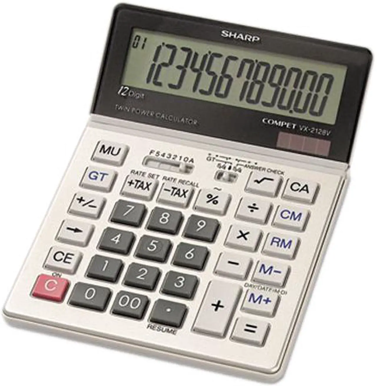 Main image of Sharp VX2128V VX2128V Commercial Desktop Calculator, 12-Digit LCD