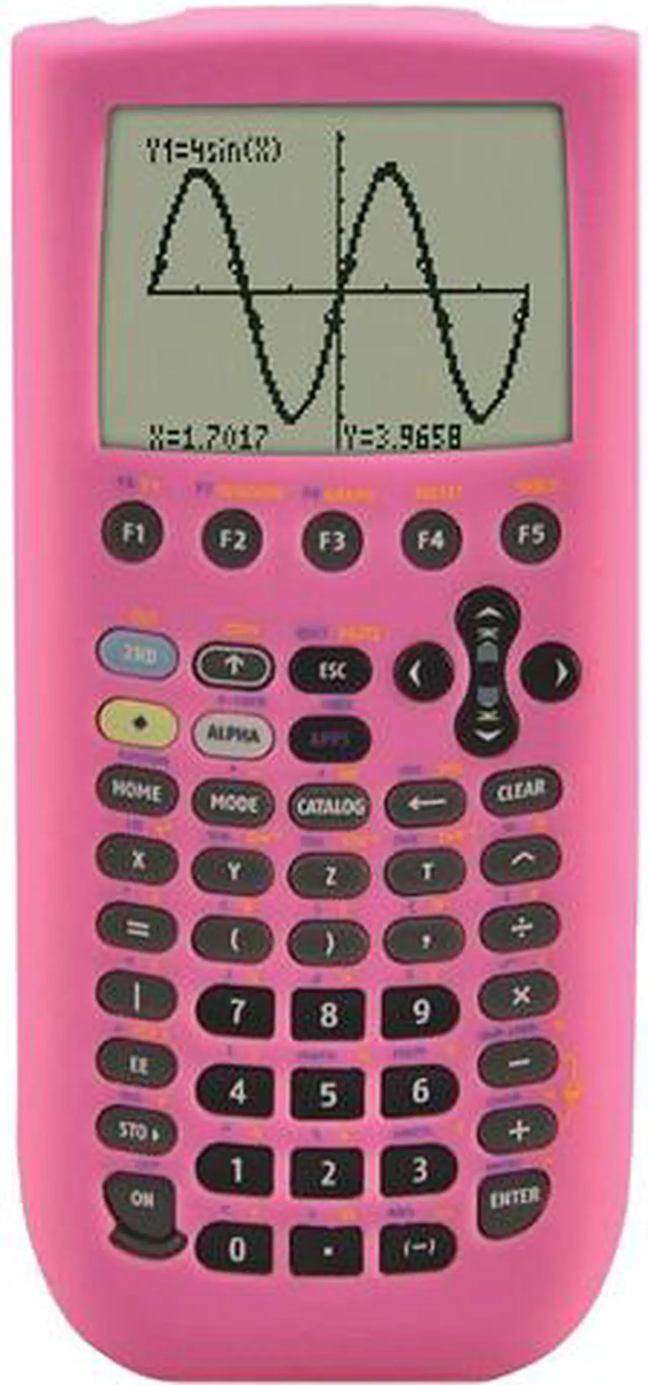 Main image of Guerrilla TI89PINKSC Pink Silicone Case for Texas Instruments TI 89 Titanium Graphing Calculator