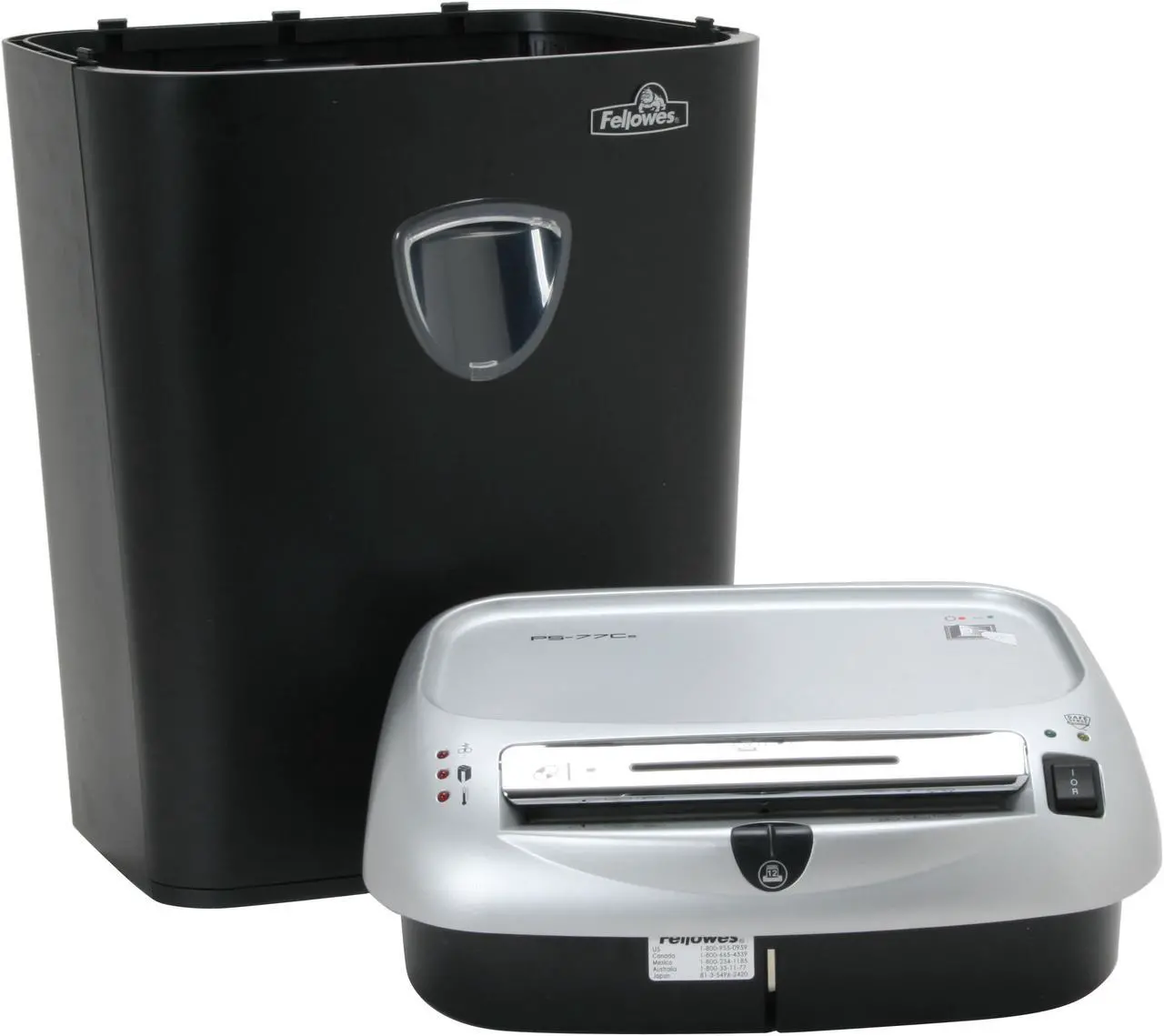 Alt view image 8 of 12 - Fellowes PS-77Cs (3217701) Shredder