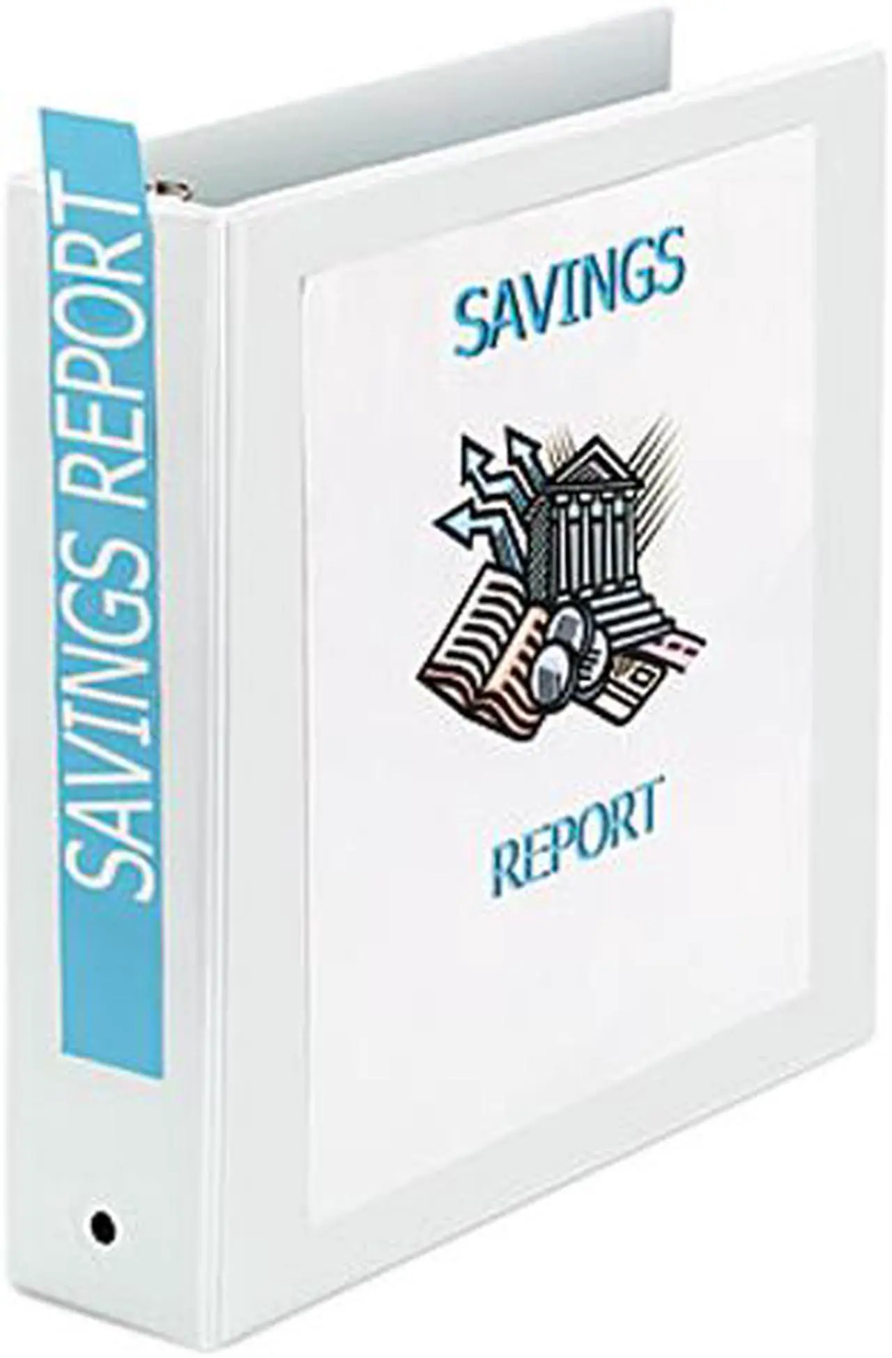 Main image of Avery 05731 Economy Vinyl Round Ring View Binder, 2" Capacity, White