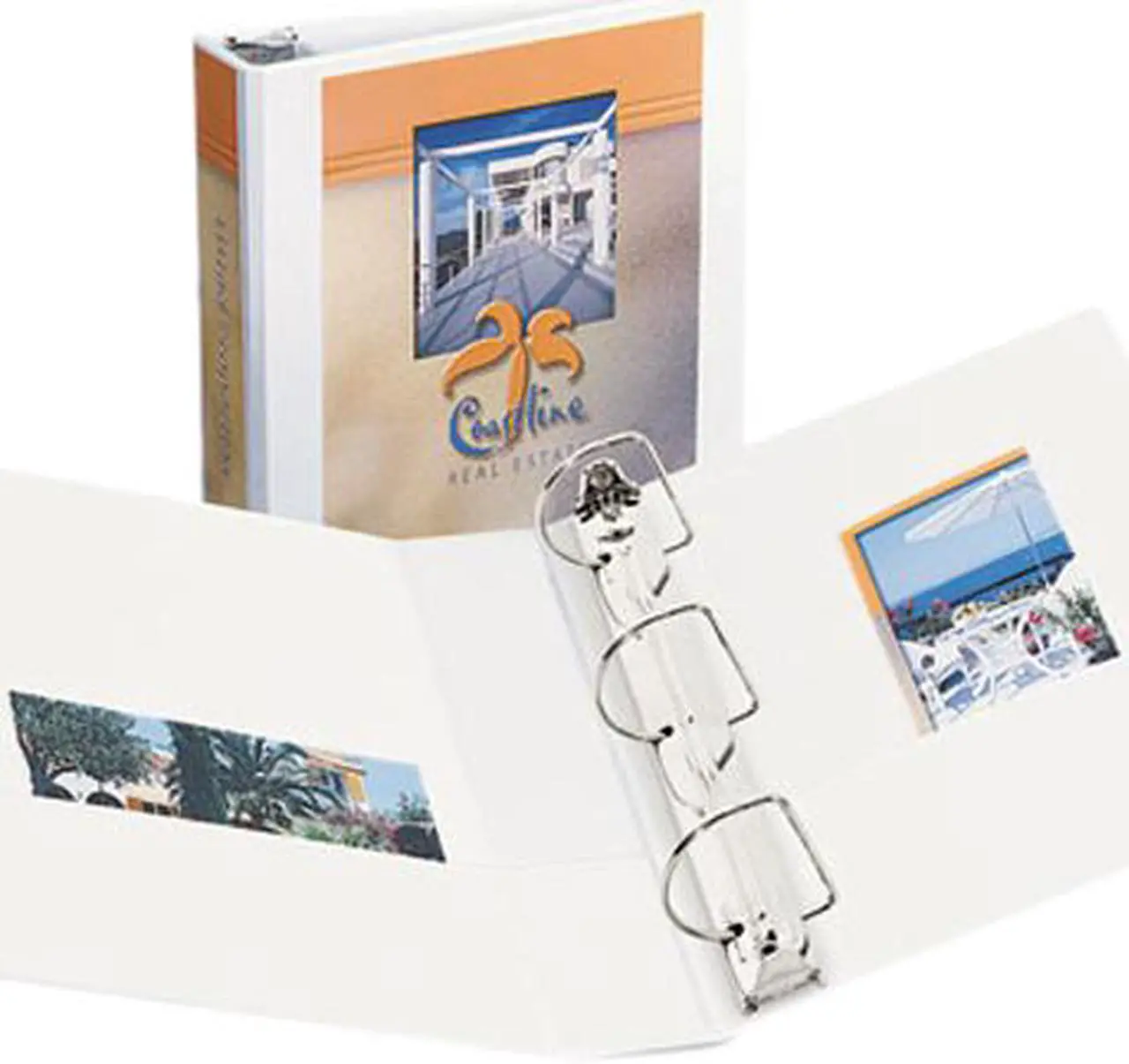 Main image of Avery 17032 Durable Vinyl Slant D Ring View Binder, 11 x 8-1/2, 2" Capacity, White