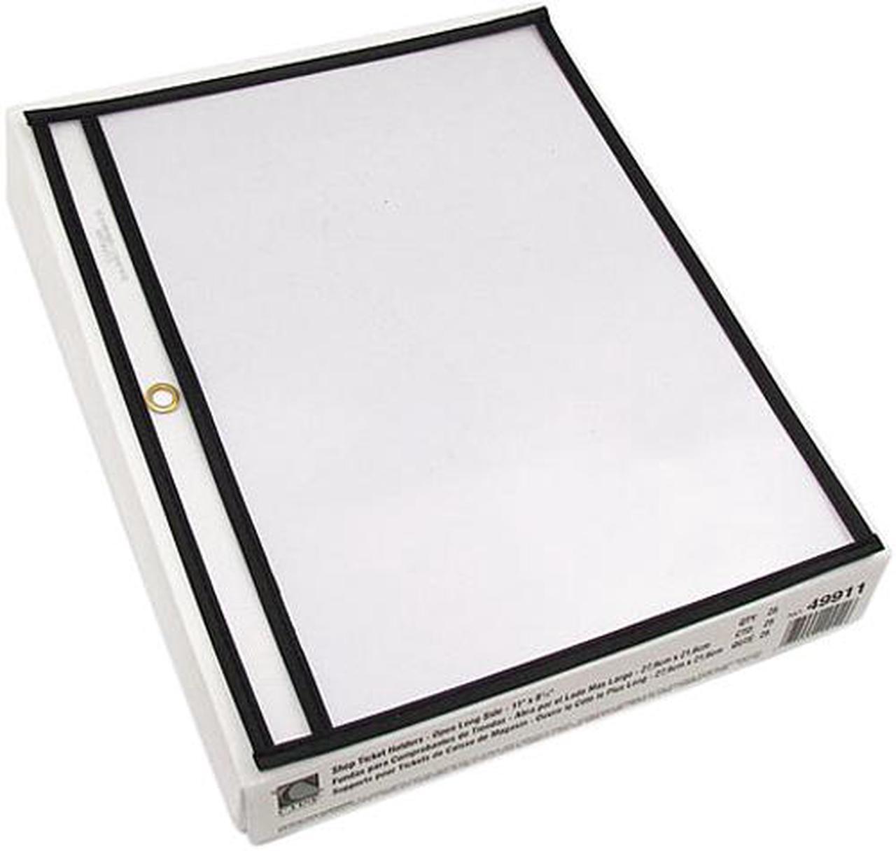 Main image of C-line 49911 Shop Ticket Holders, Letter, Clear Front & Back w/Black Stitching, 25/Box