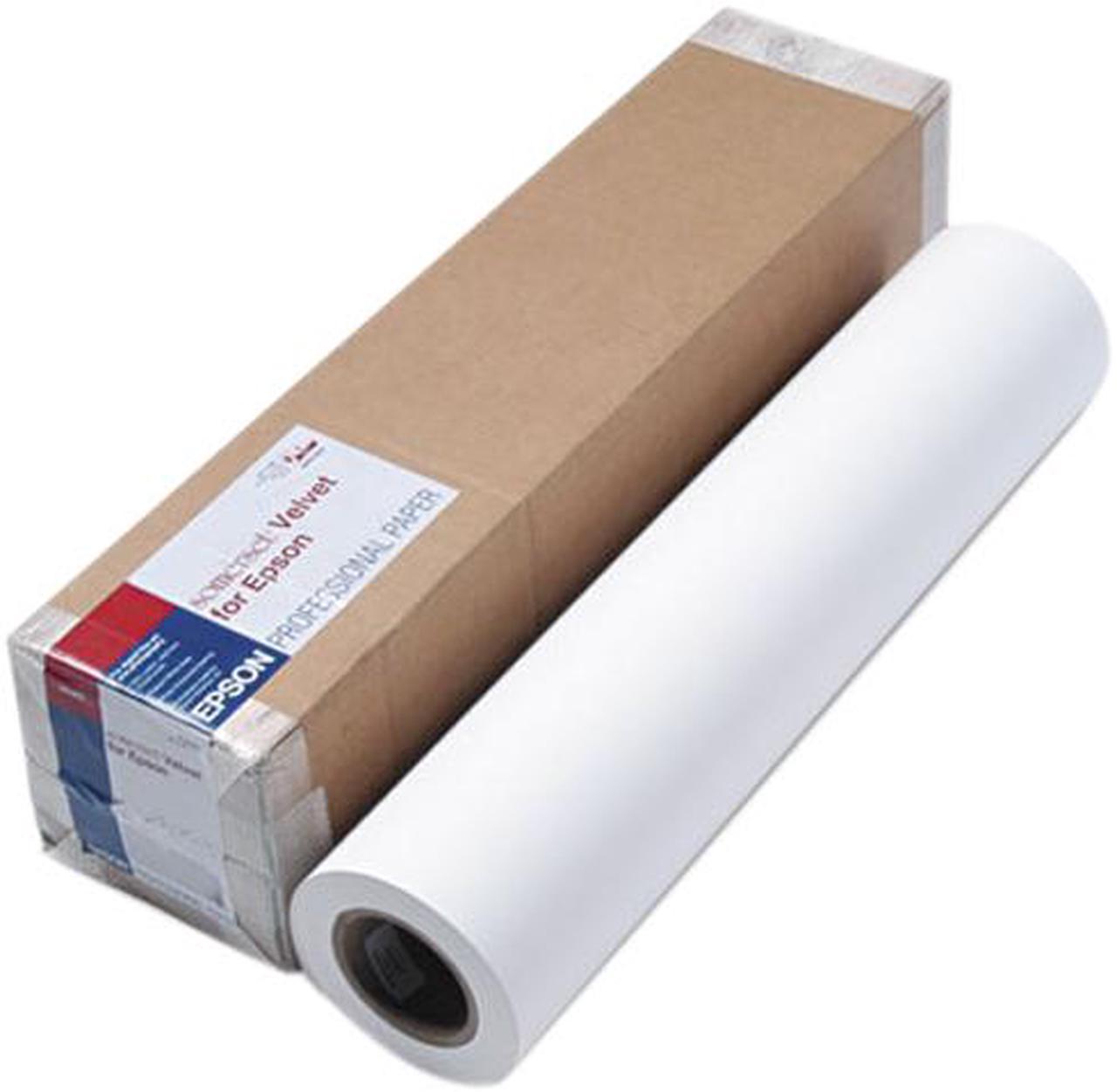 Epson America SP91203 Somerset Velvet Paper Roll, 255 g, 24" x 50 ft, White