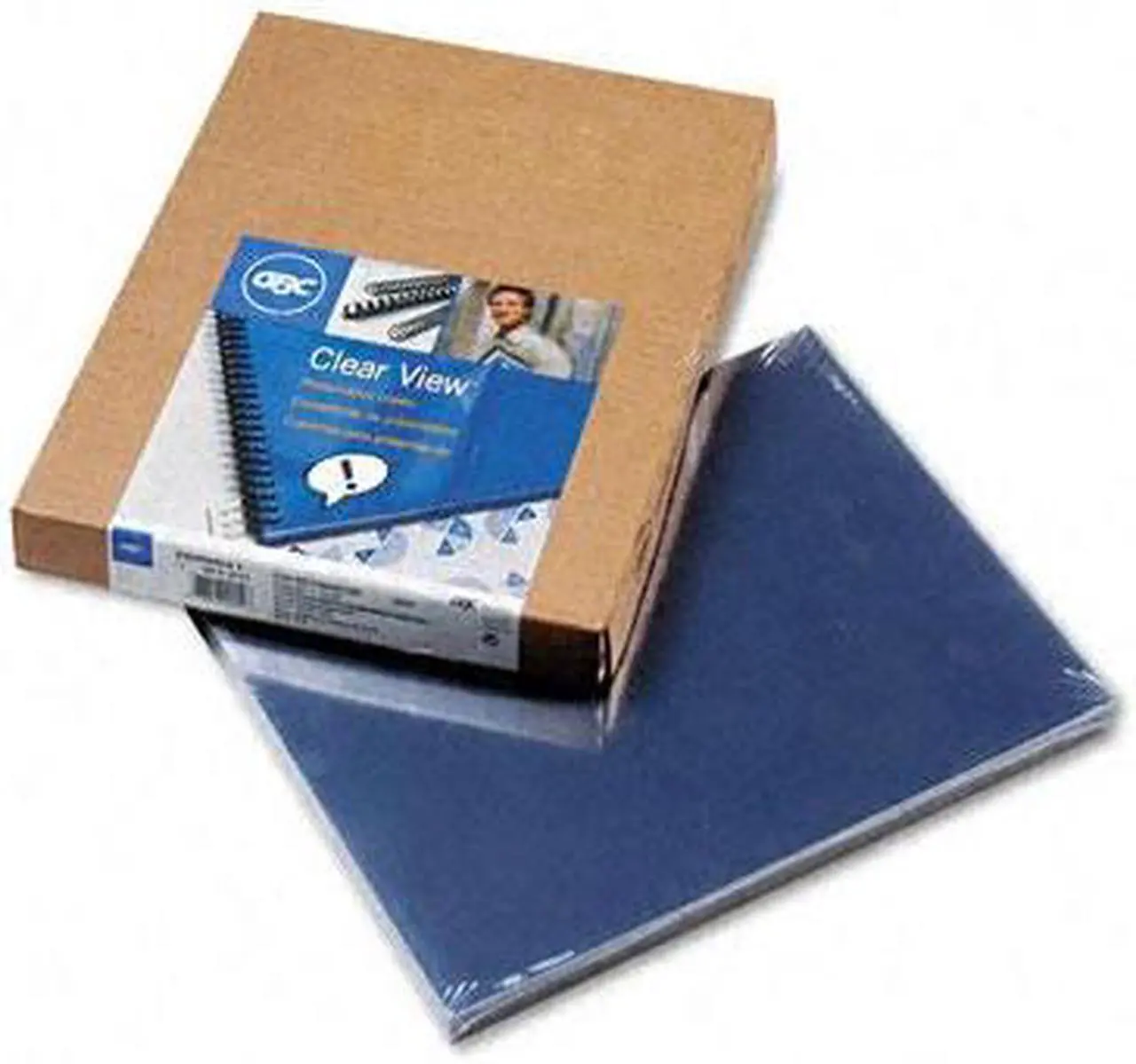 Alt view image 2 of 3 - 2000041 GBC Clear View Presentation Binding System Cover, 11 x 8-1/2, Clear, 100/Box