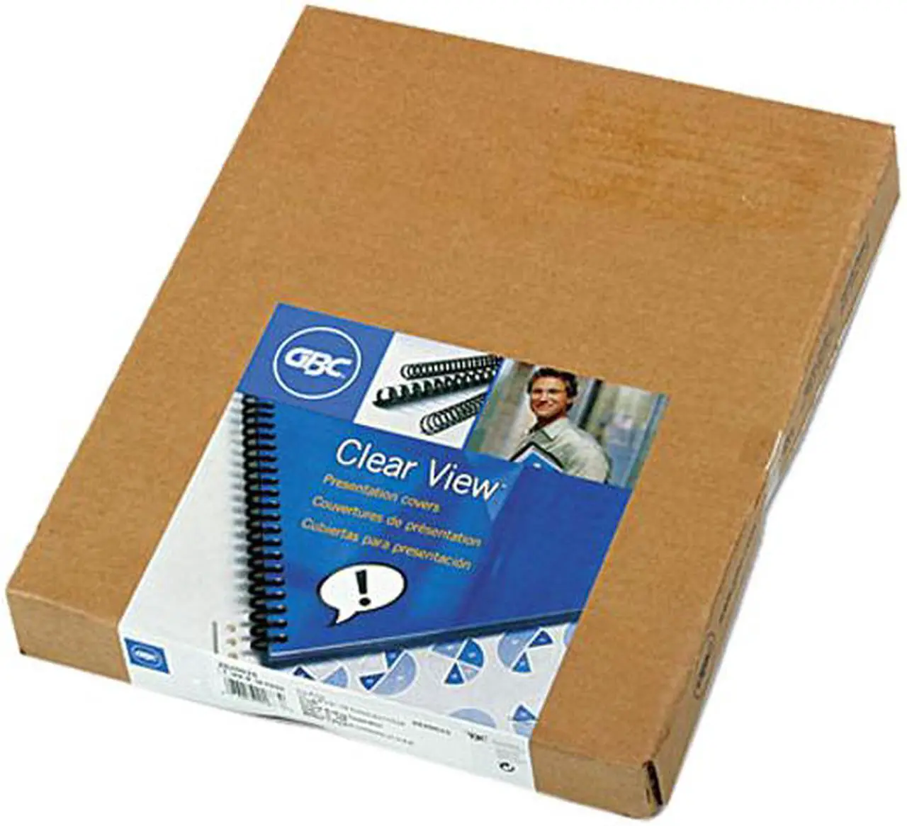 Main image of 2020025 GBC Clear View Presentation Binding System Cover, 11 x 8-1/2, Clear, 100/Box