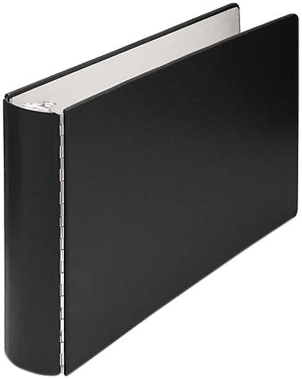 Main image of Wilson Jones 344-90 Heavyweight Casebound DublLock Round Ring Binder, 11 x 17, 2" Capacity, Black