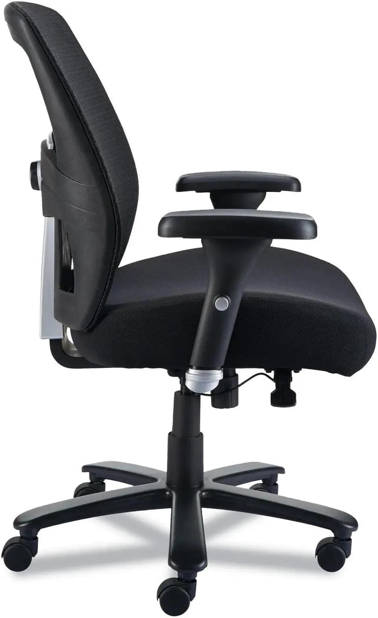 Alt view image 2 of 3 - Alera Faseny Series Big and Tall Manager Chair, Supports Up to 400 lbs, 17.48" to 21.73" Seat Height, Black ALEFN44B14