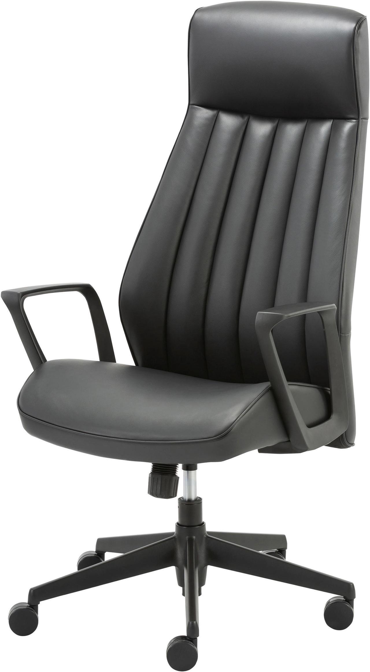 Alt view image 3 of 6 - Lorell High-Back Bonded Leather Chair 41841