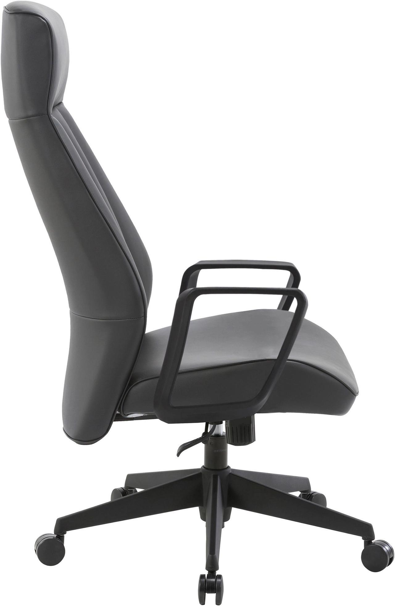 Alt view image 5 of 6 - Lorell High-Back Bonded Leather Chair 41841