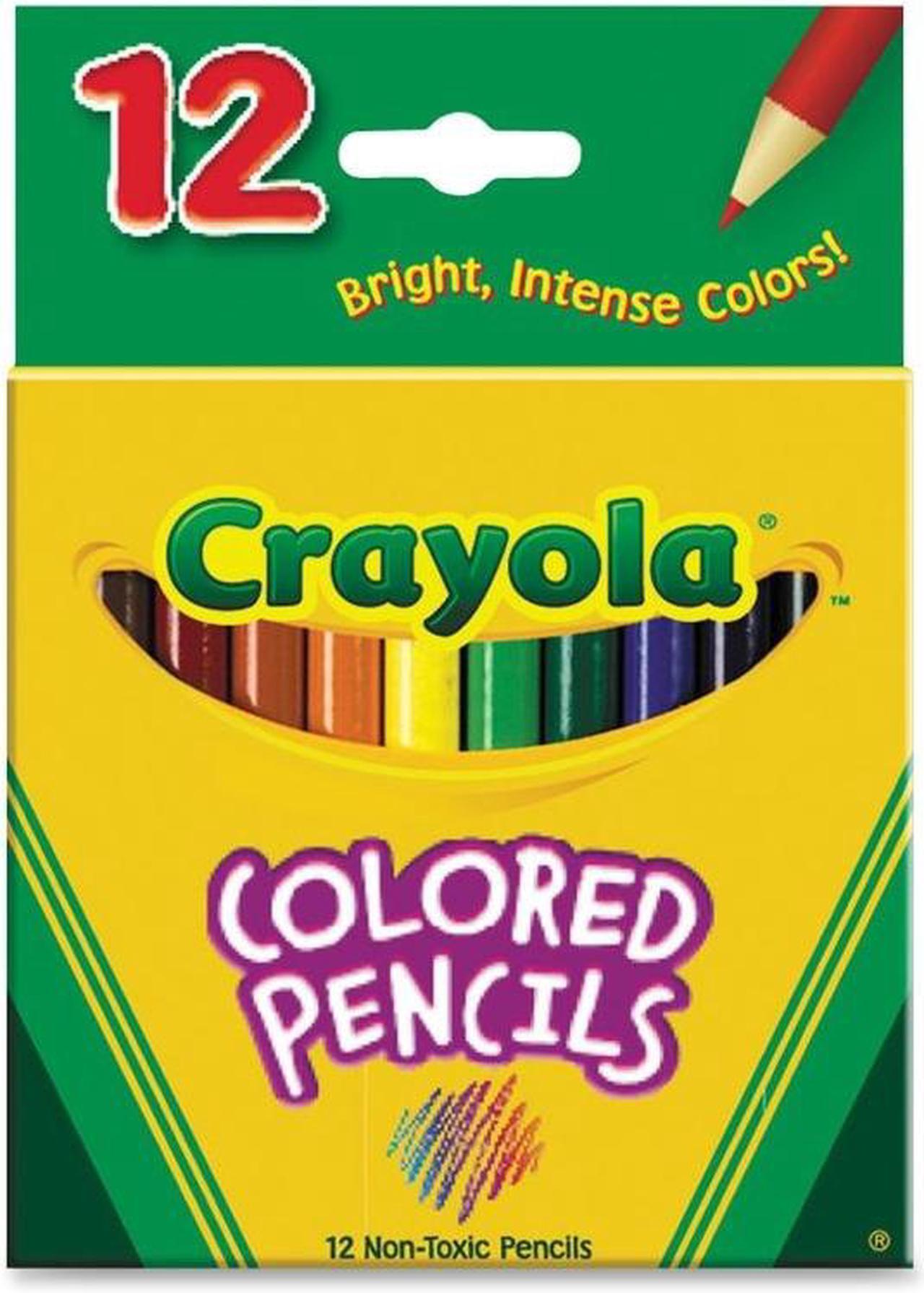 Main image of Crayola 68-4112 Short Barrel Colored Woodcase Pencils, 3.3 mm, 12 Assorted Colors/Set