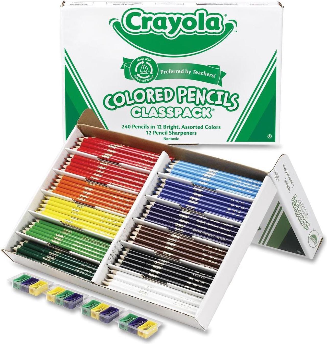 Main image of Crayola 68-8024 Colored Woodcase Pencil Classpack, 3.3 mm, 12 Assorted Colors/Box