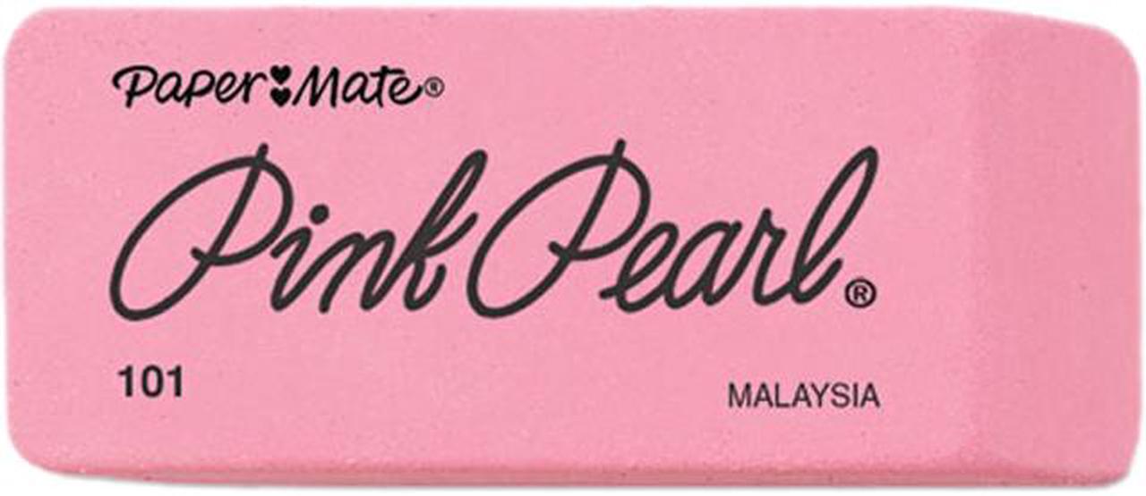 Main image of Paper Mate 70521 Pink Pearl Eraser, Large, 12/Box