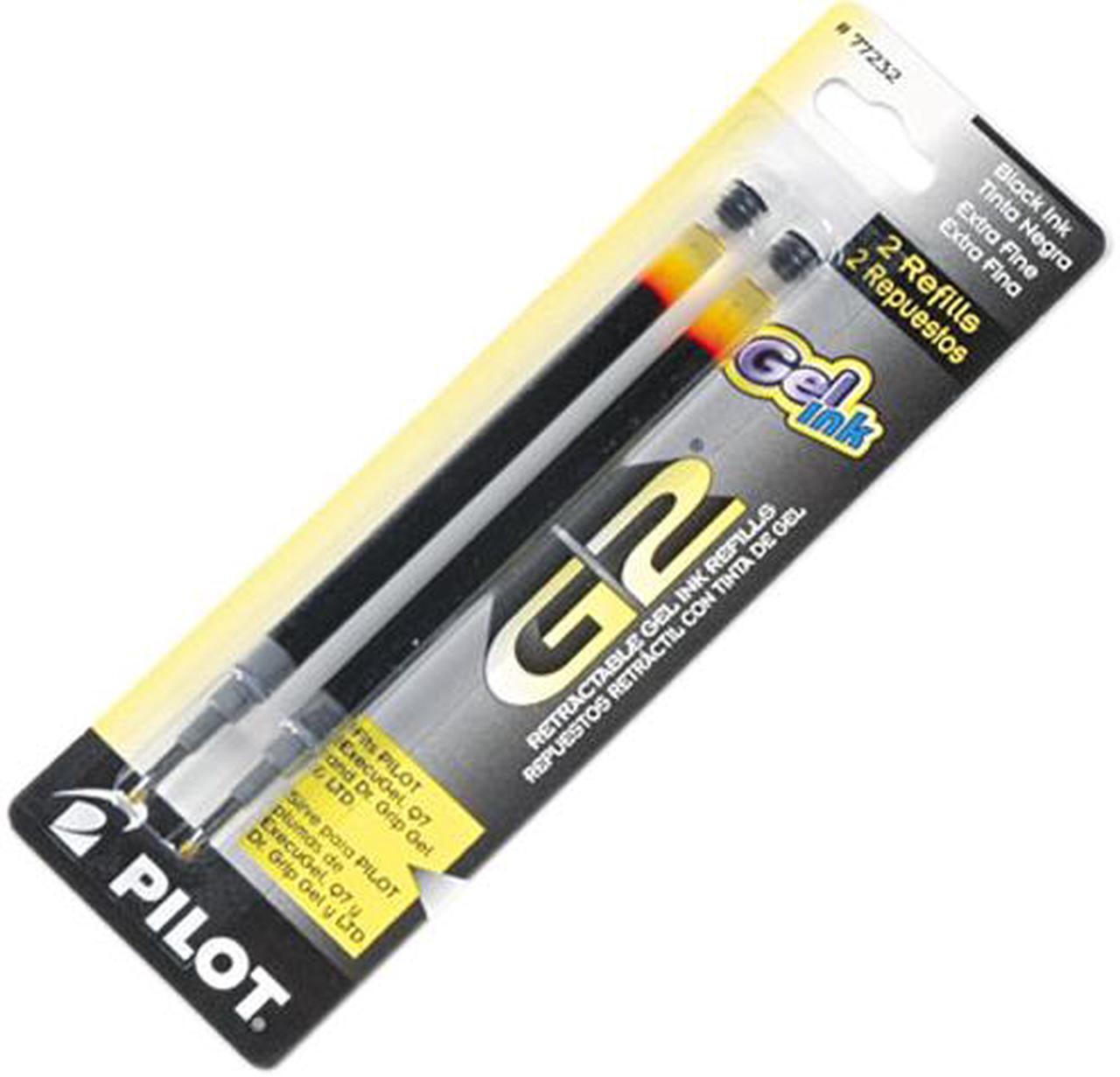 Main image of Pilot 77232 Refill for G2 Gel, Dr. Grip Gel/Ltd, ExecuGel G6, Q7, Extra Fine, Blk, 2/Pack