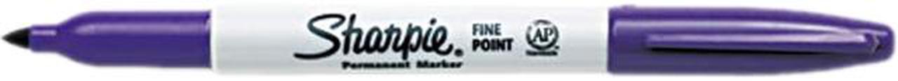 Main image of Sharpie 30008 Permanent Marker, Fine Point, Purple, Dozen