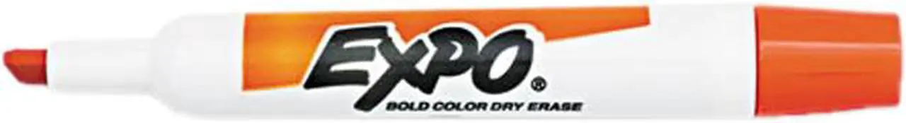 Main image of EXPO 83006 Dry Erase Marker, Chisel Tip, Orange, Dozen