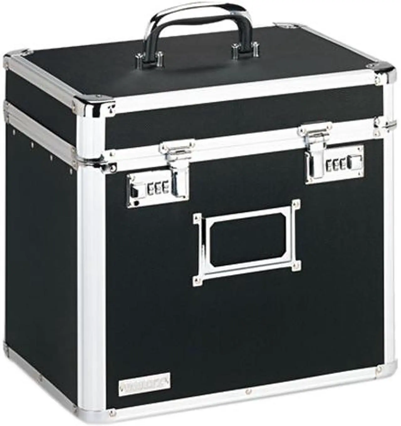 Main image of Vaultz VZ01165 Locking Security Storage Box, Letter, 13 1/2w x 10 1/2d x 13 1/4h, Black